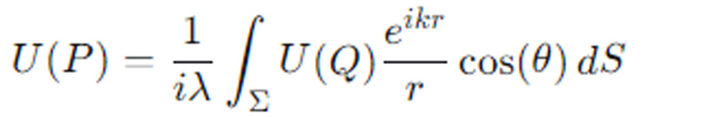 Fresnel-Kirchhoff Diffraction Formula