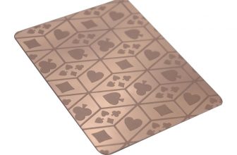 Artistic Etched Copper Shielding Electronics Playing Cards with Patterns