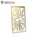 Brass Etched Mimosa Premium Bookmark